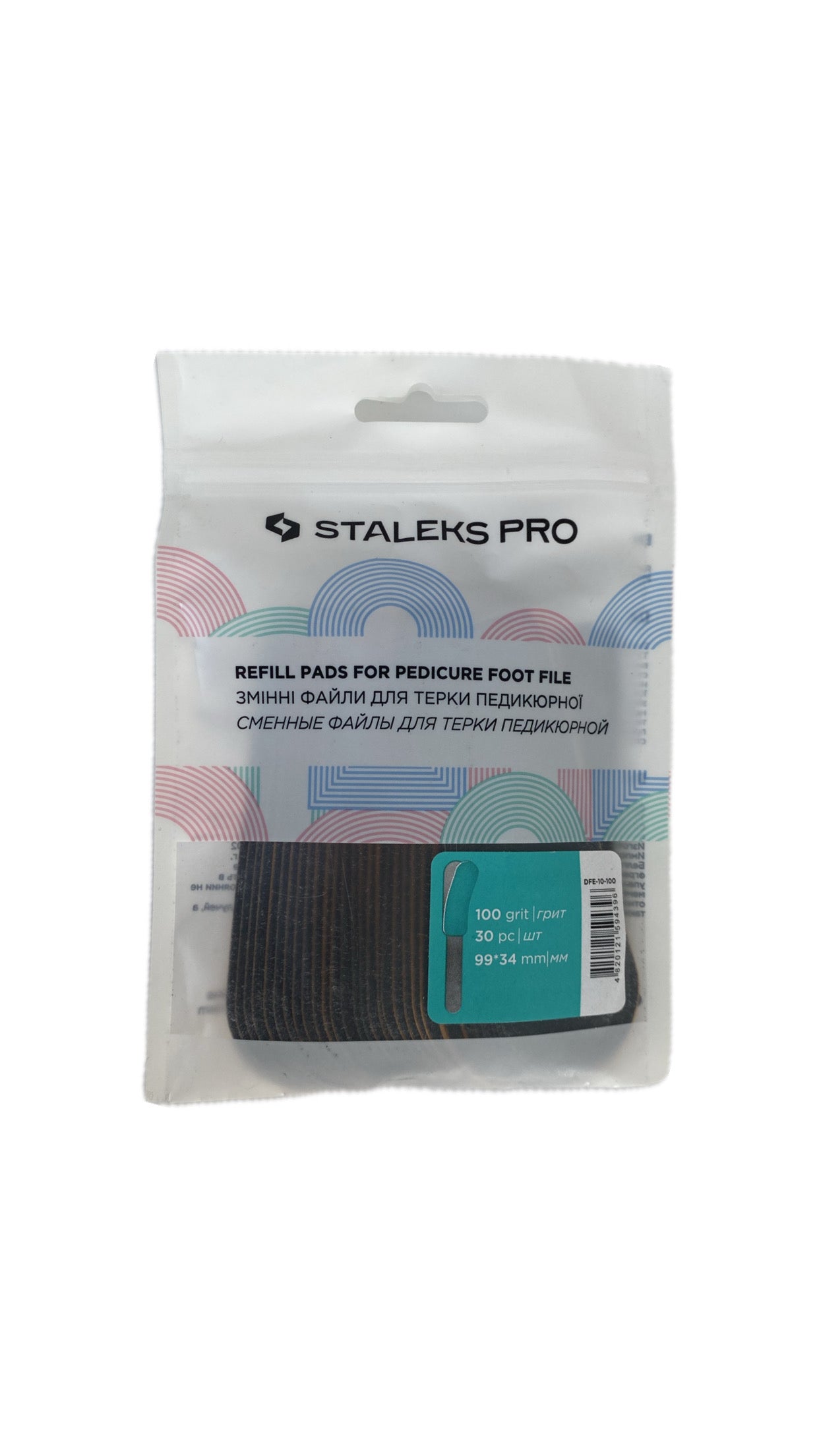 30 יחידות מדבקות גסות לידית פדיקור סטאלקס 100 גריד